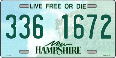 NH license plate 3361672