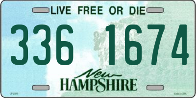 NH license plate 3361674