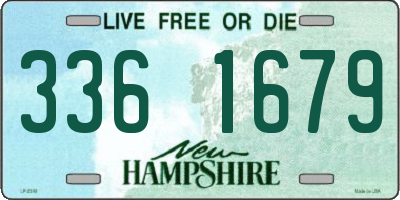 NH license plate 3361679