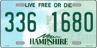 NH license plate 3361680