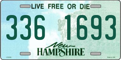 NH license plate 3361693