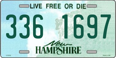 NH license plate 3361697