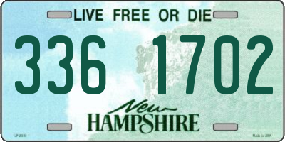 NH license plate 3361702