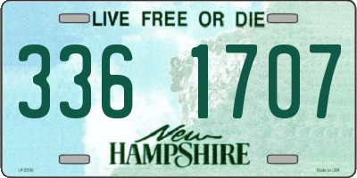 NH license plate 3361707