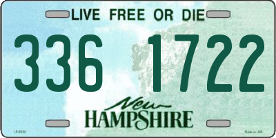 NH license plate 3361722