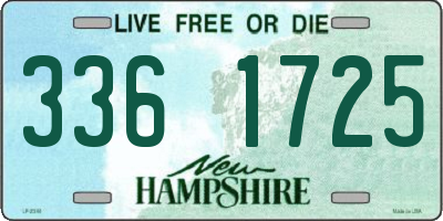 NH license plate 3361725