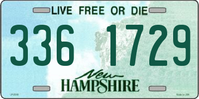 NH license plate 3361729