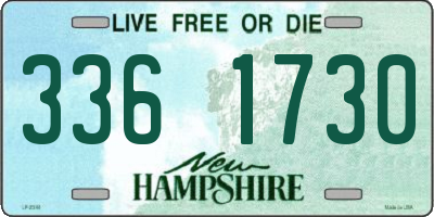 NH license plate 3361730