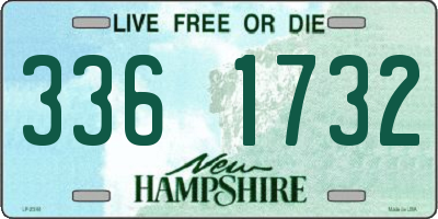 NH license plate 3361732