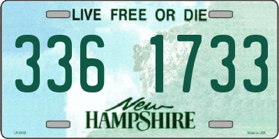 NH license plate 3361733