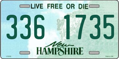 NH license plate 3361735