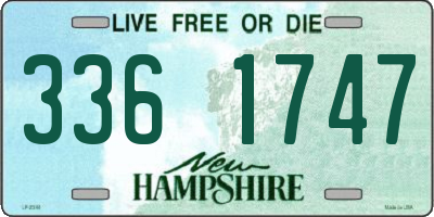 NH license plate 3361747