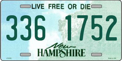 NH license plate 3361752