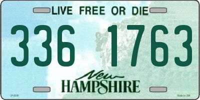NH license plate 3361763