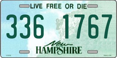 NH license plate 3361767
