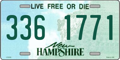 NH license plate 3361771
