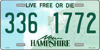 NH license plate 3361772