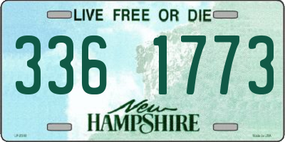 NH license plate 3361773