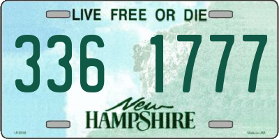 NH license plate 3361777