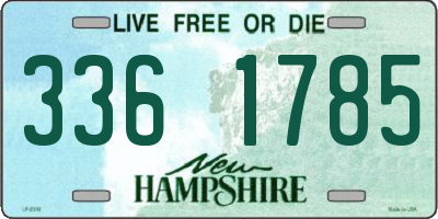 NH license plate 3361785