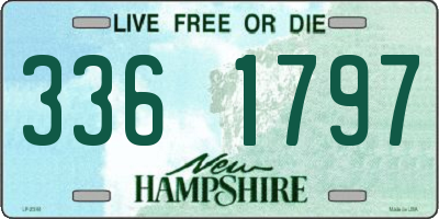 NH license plate 3361797
