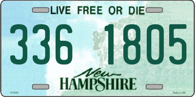 NH license plate 3361805