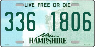 NH license plate 3361806