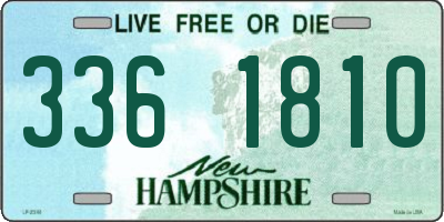 NH license plate 3361810