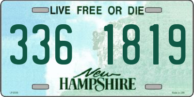 NH license plate 3361819