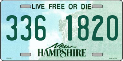 NH license plate 3361820
