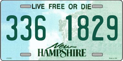 NH license plate 3361829