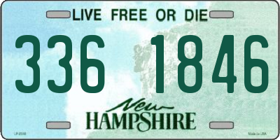 NH license plate 3361846