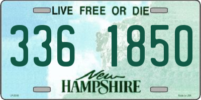 NH license plate 3361850