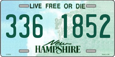 NH license plate 3361852