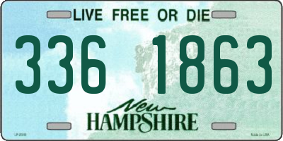 NH license plate 3361863