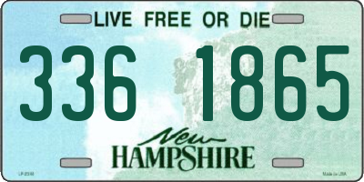 NH license plate 3361865