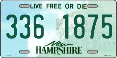 NH license plate 3361875