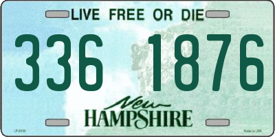 NH license plate 3361876