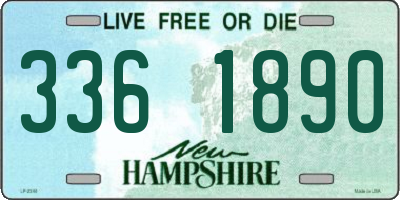 NH license plate 3361890
