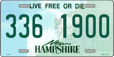 NH license plate 3361900