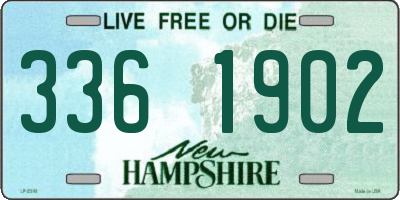 NH license plate 3361902