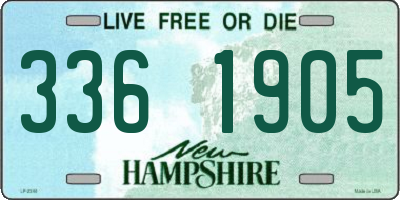 NH license plate 3361905