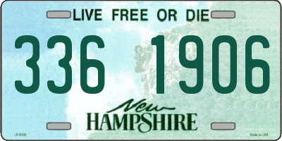 NH license plate 3361906