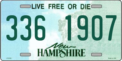 NH license plate 3361907