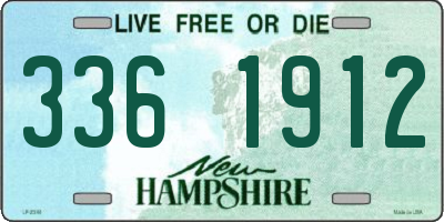 NH license plate 3361912