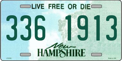 NH license plate 3361913