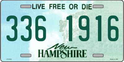 NH license plate 3361916