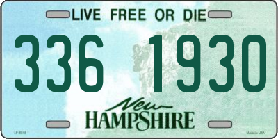 NH license plate 3361930