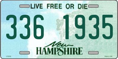 NH license plate 3361935