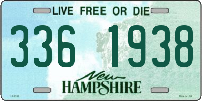 NH license plate 3361938